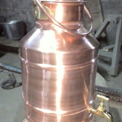 milkcan tembaga model kran